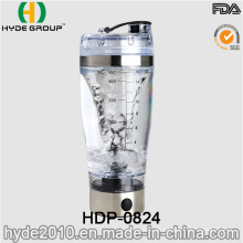 Wiederaufladbare USB 450ml Kunststoff Vortex Shaker Flasche, BPA frei Kunststoff elektrische Protein Flasche (HDP-0824)